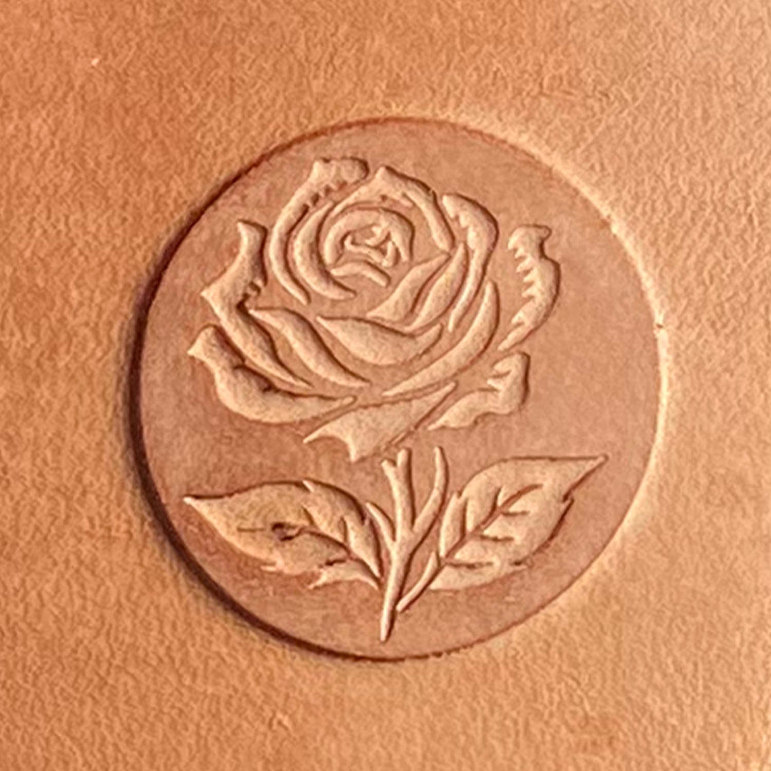 Rose Delrin Leather Stamp - All Good Leather Co.