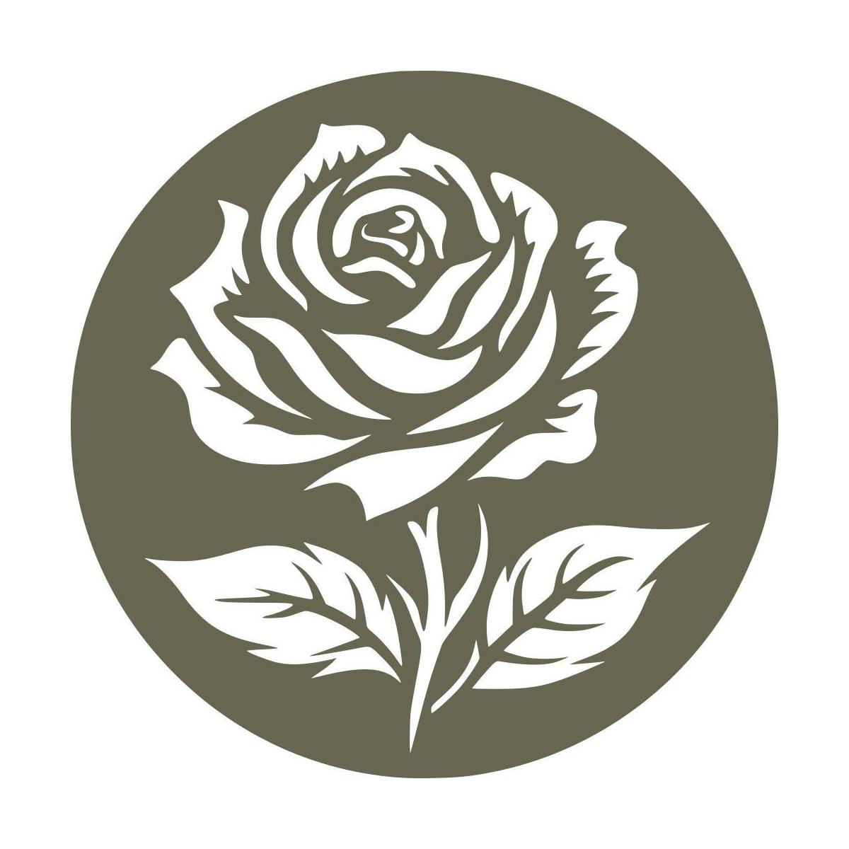 Rose Delrin Leather Stamp - All Good Leather Co.