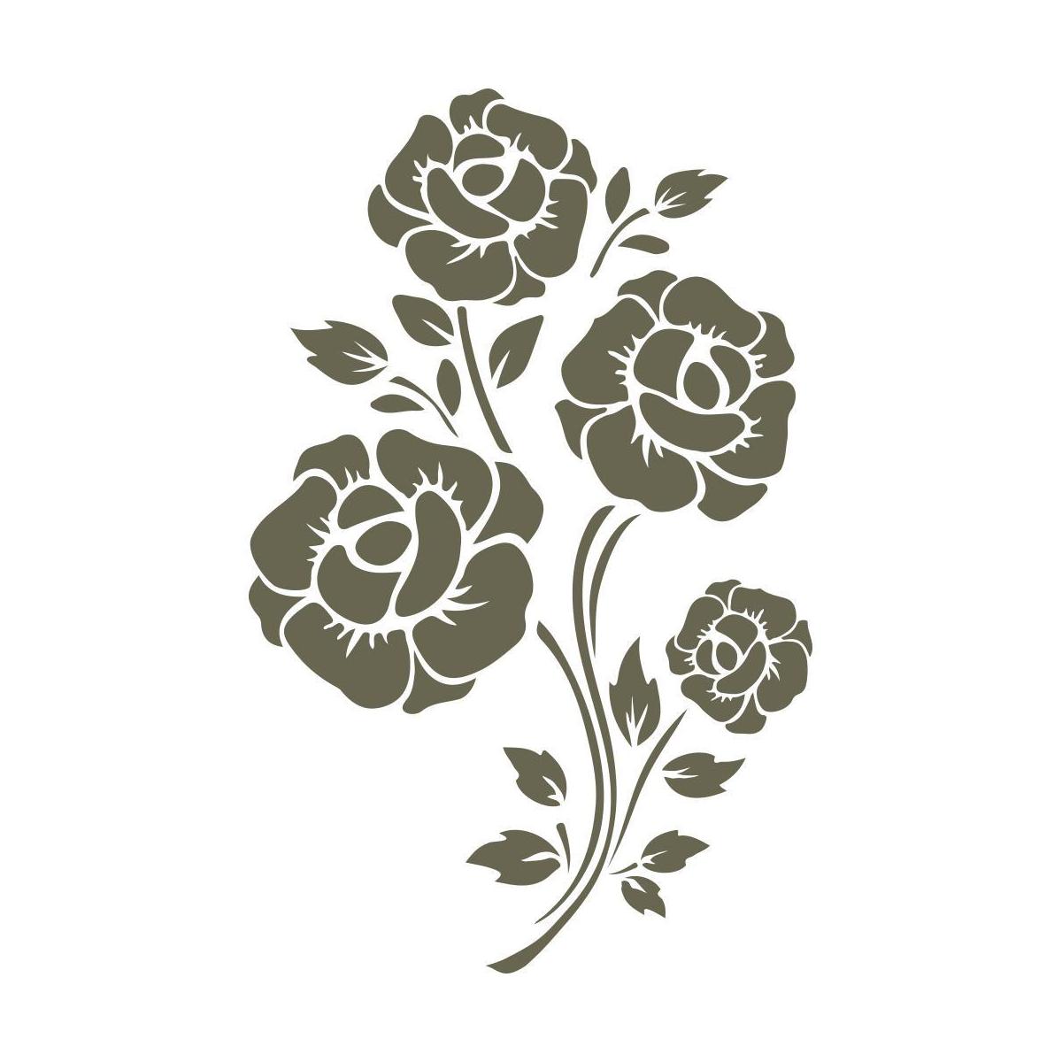 Roses Delrin Leather Stamp - All Good Leather Co.