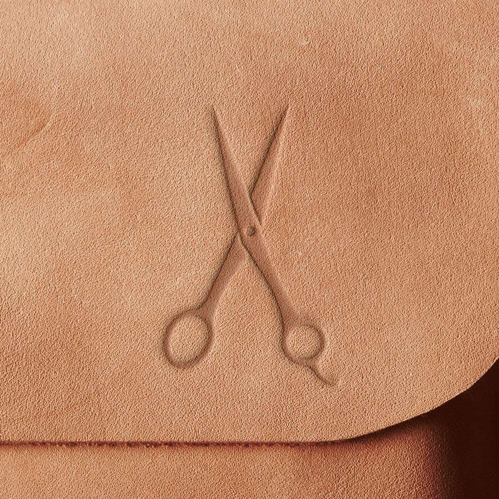 Scissors Delrin Leather Stamp - All Good Leather Co.