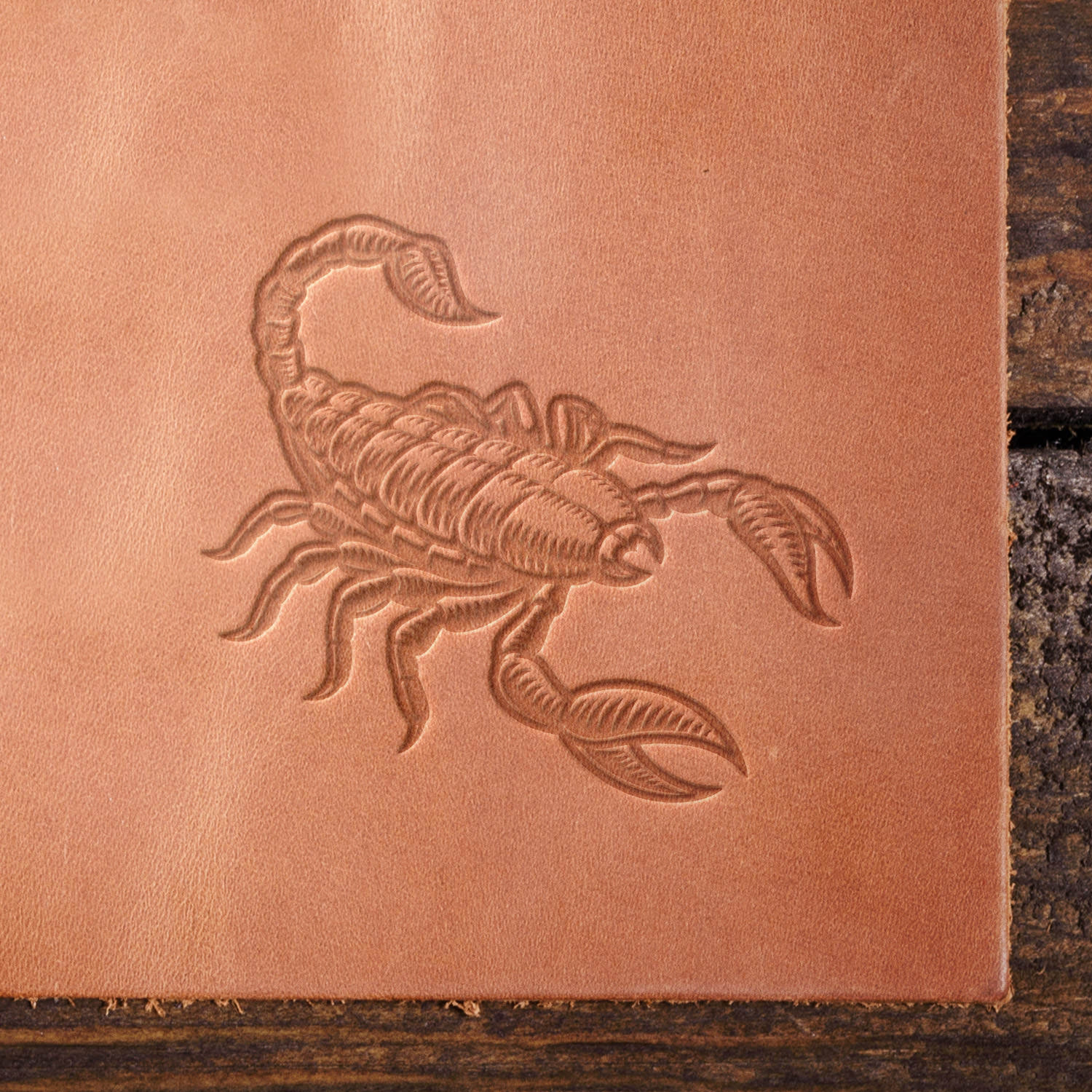 Scorpio Zodiac Sign Scorpion Delrin Leather Stamp - All Good Leather Co.