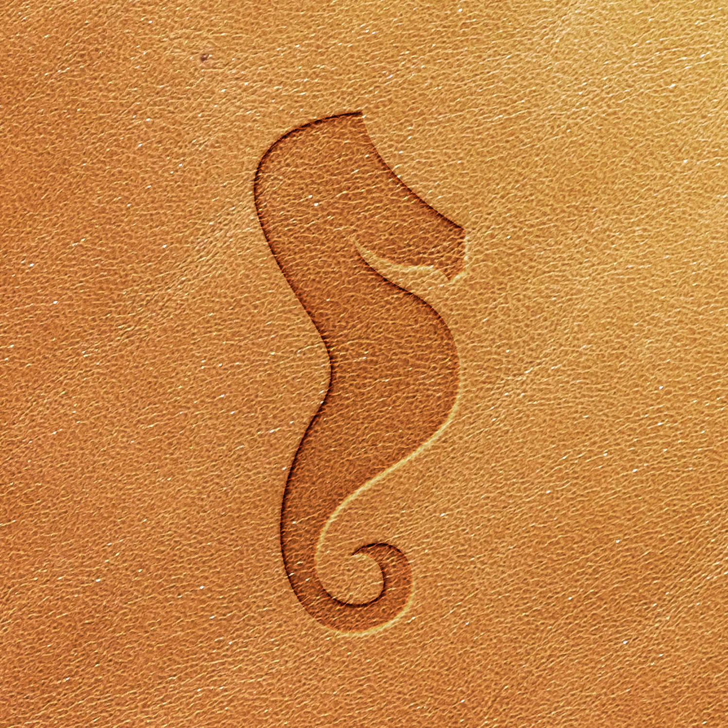 Seahorse Delrin Leather Stamp - All Good Leather Co.