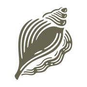 Seashell Delrin Leather Stamp - All Good Leather Co.