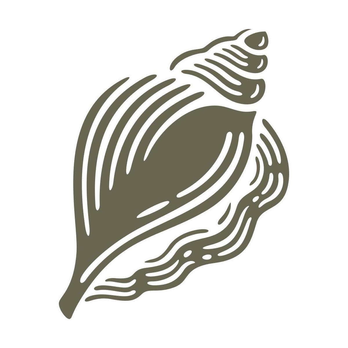 Seashell Delrin Leather Stamp - All Good Leather Co.