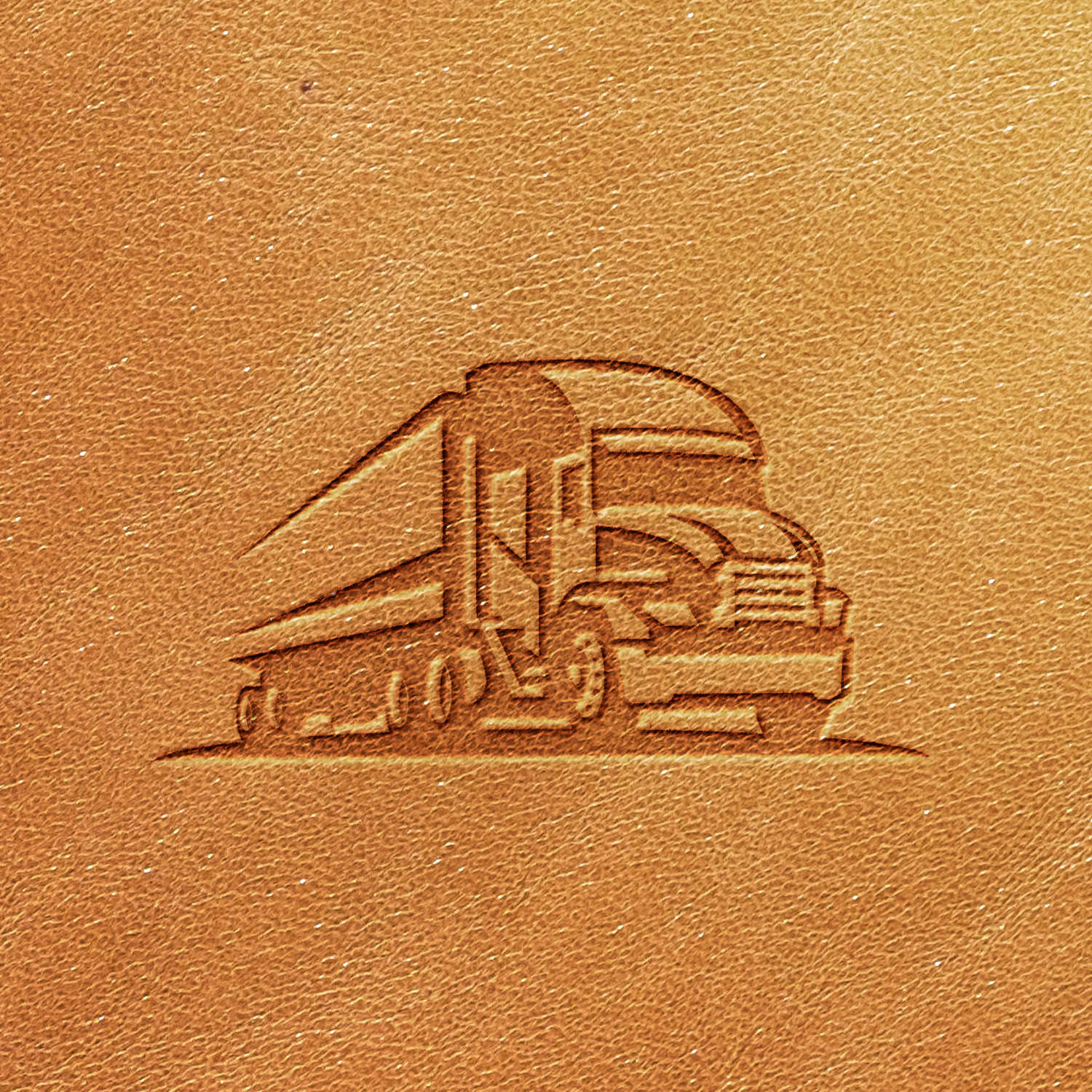 Semi Truck Delrin Leather Stamp - All Good Leather Co.