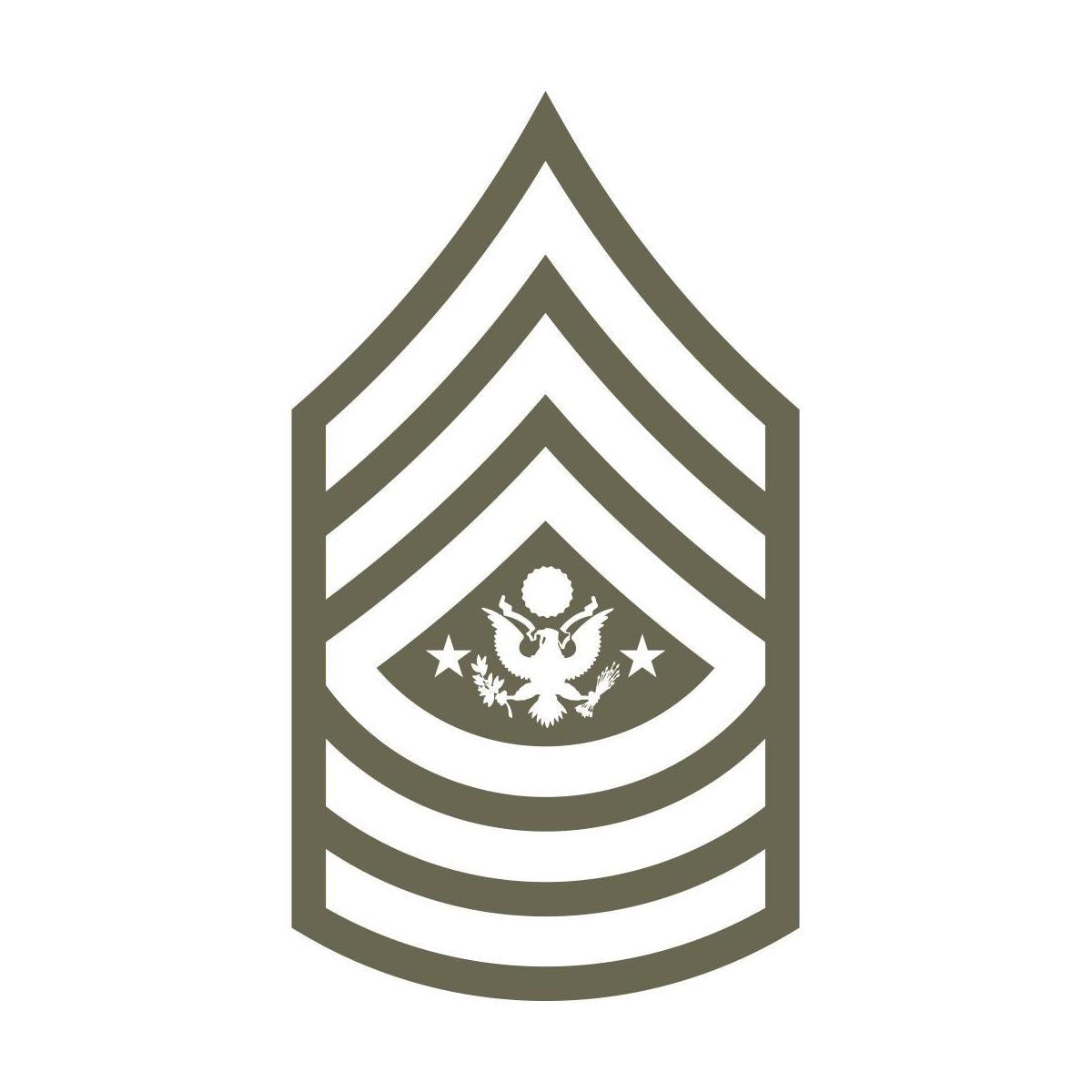 Sergeant Major of the Army Delrin Leather Stamp - All Good Leather Co.
