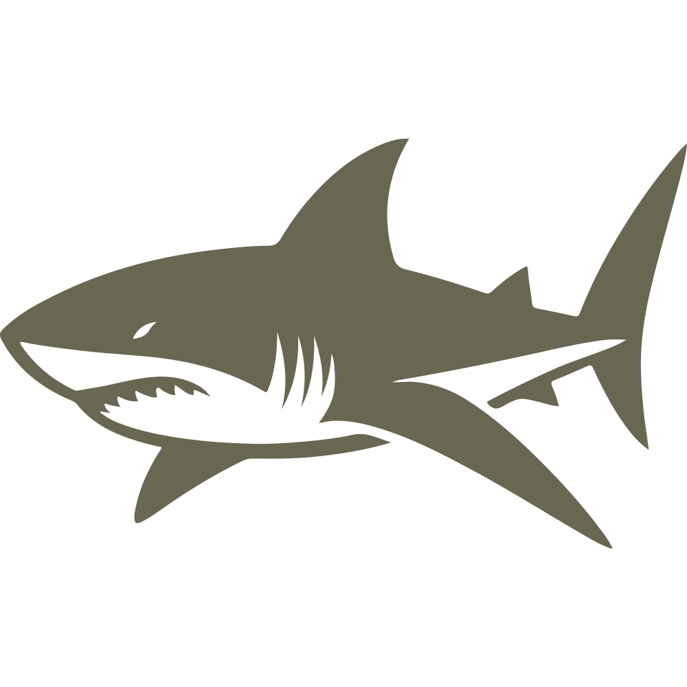Shark Delrin Leather Stamp