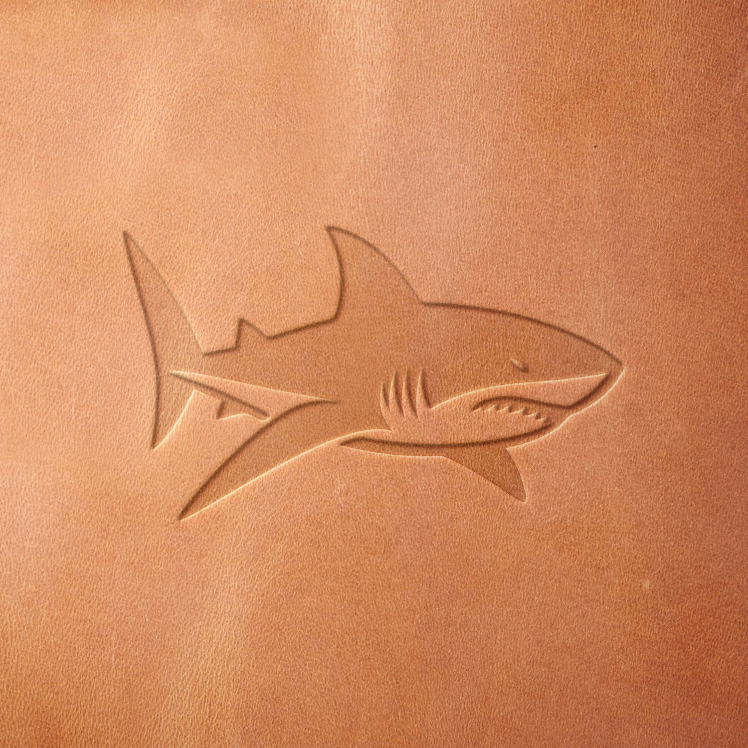 Shark Delrin Leather Stamp - All Good Leather Co.