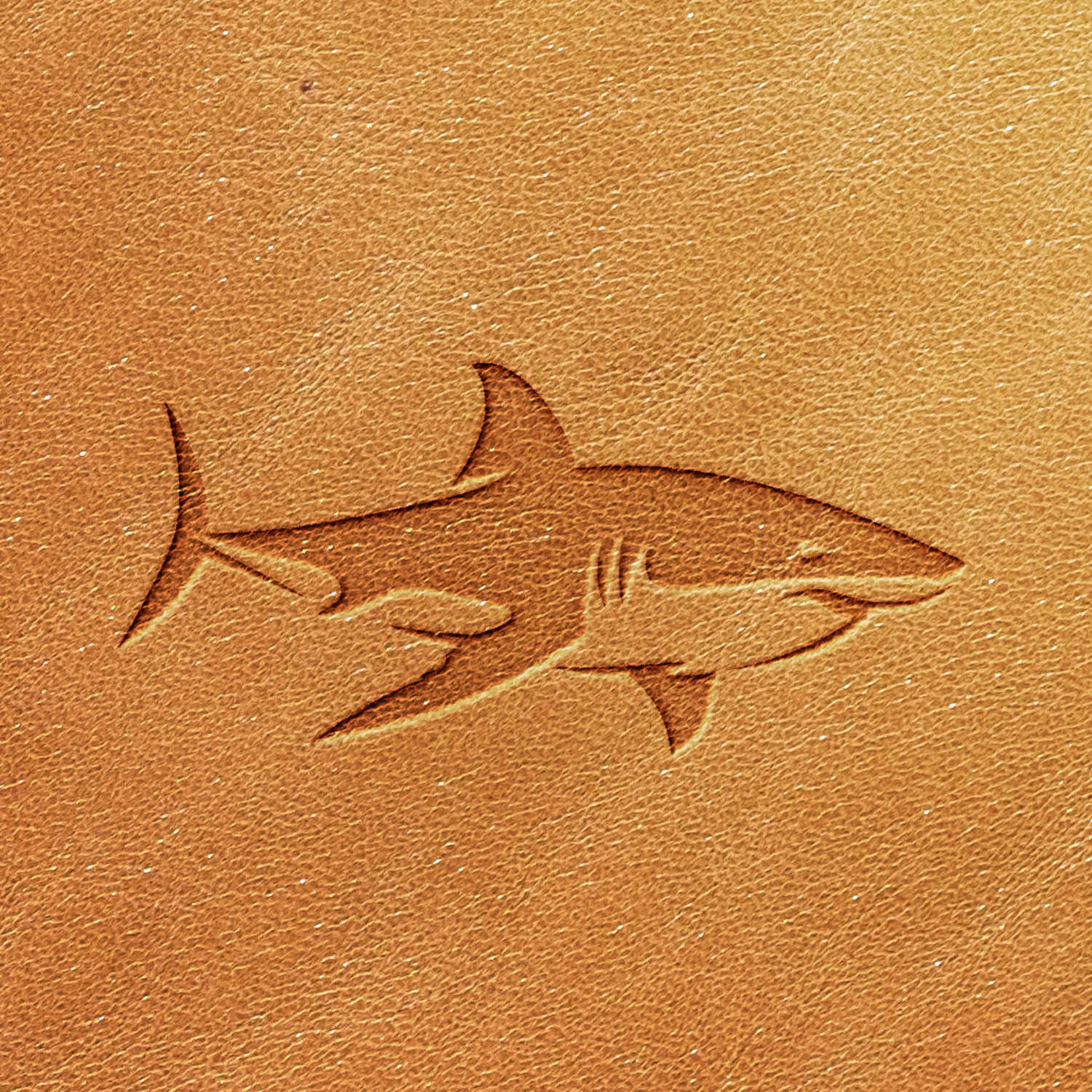 Shark Delrin Leather Stamp - All Good Leather Co.