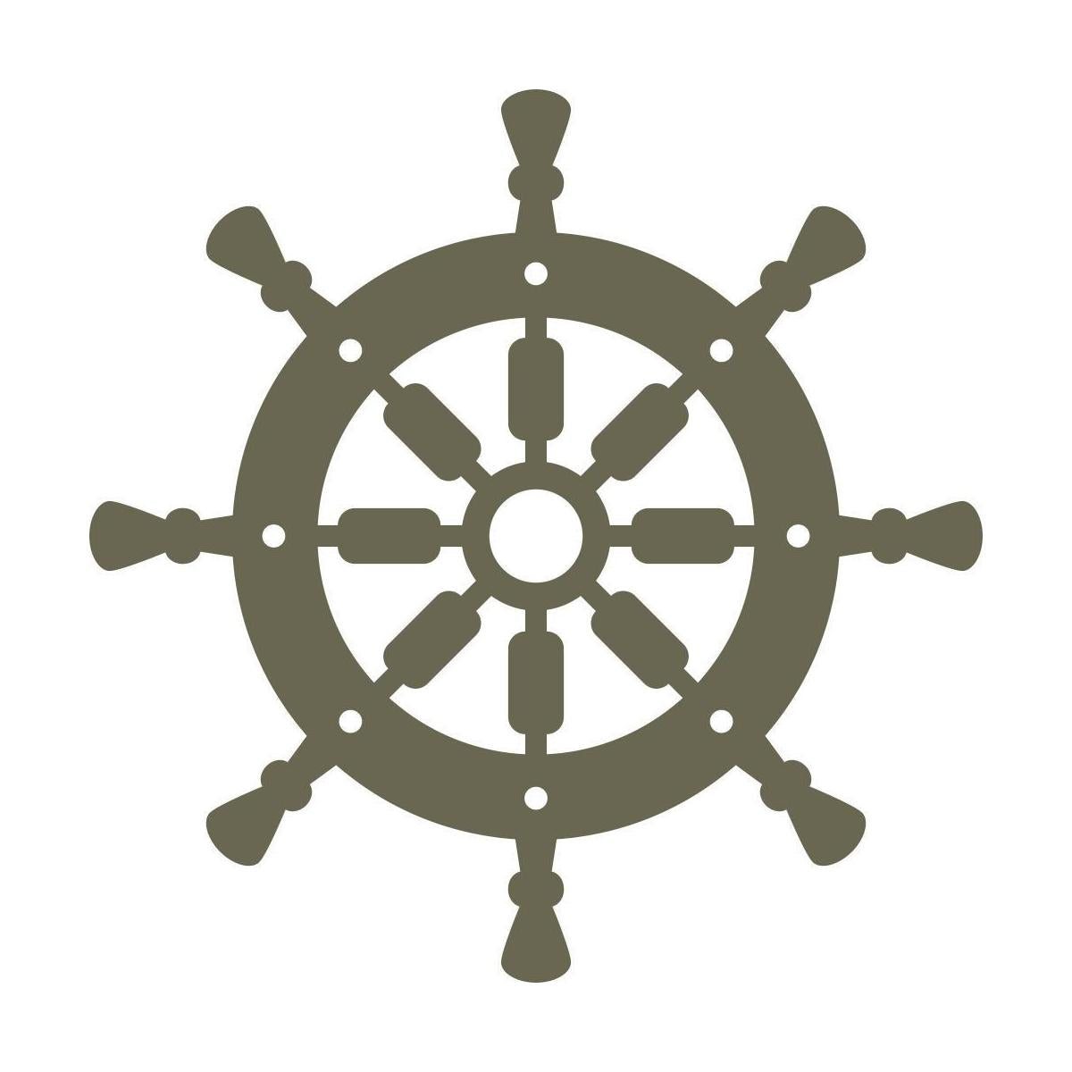 Ship Wheel Delrin Leather Stamp - All Good Leather Co.