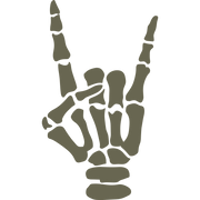 Skeleton Hand Delrin Leather Stamp - All Good Leather Co.