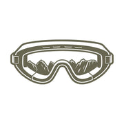 Ski Goggles Delrin Leather Stamp - All Good Leather Co.