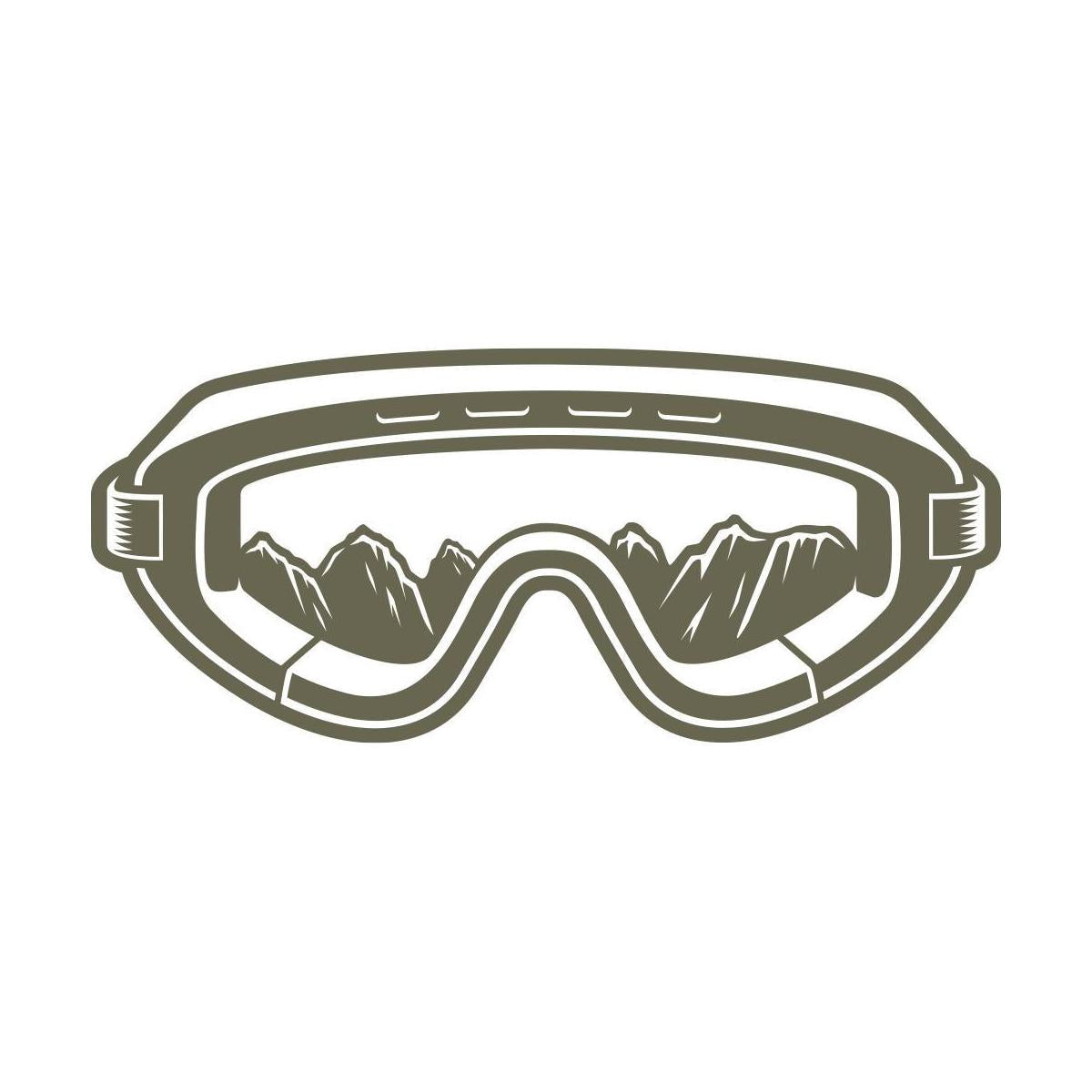 Ski Goggles Delrin Leather Stamp - All Good Leather Co.
