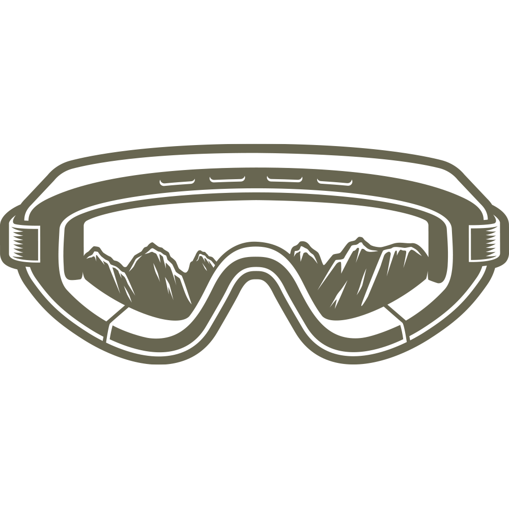 Ski Goggles Delrin Leather Stamp - All Good Leather Co.