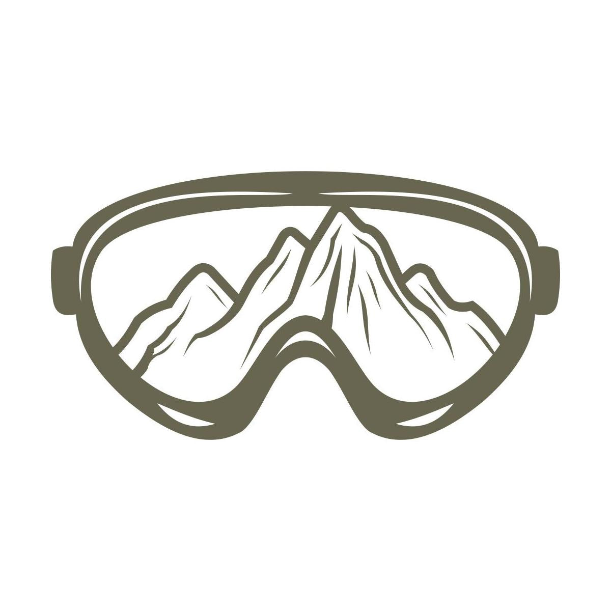 Ski Goggles Delrin Leather Stamp - All Good Leather Co.