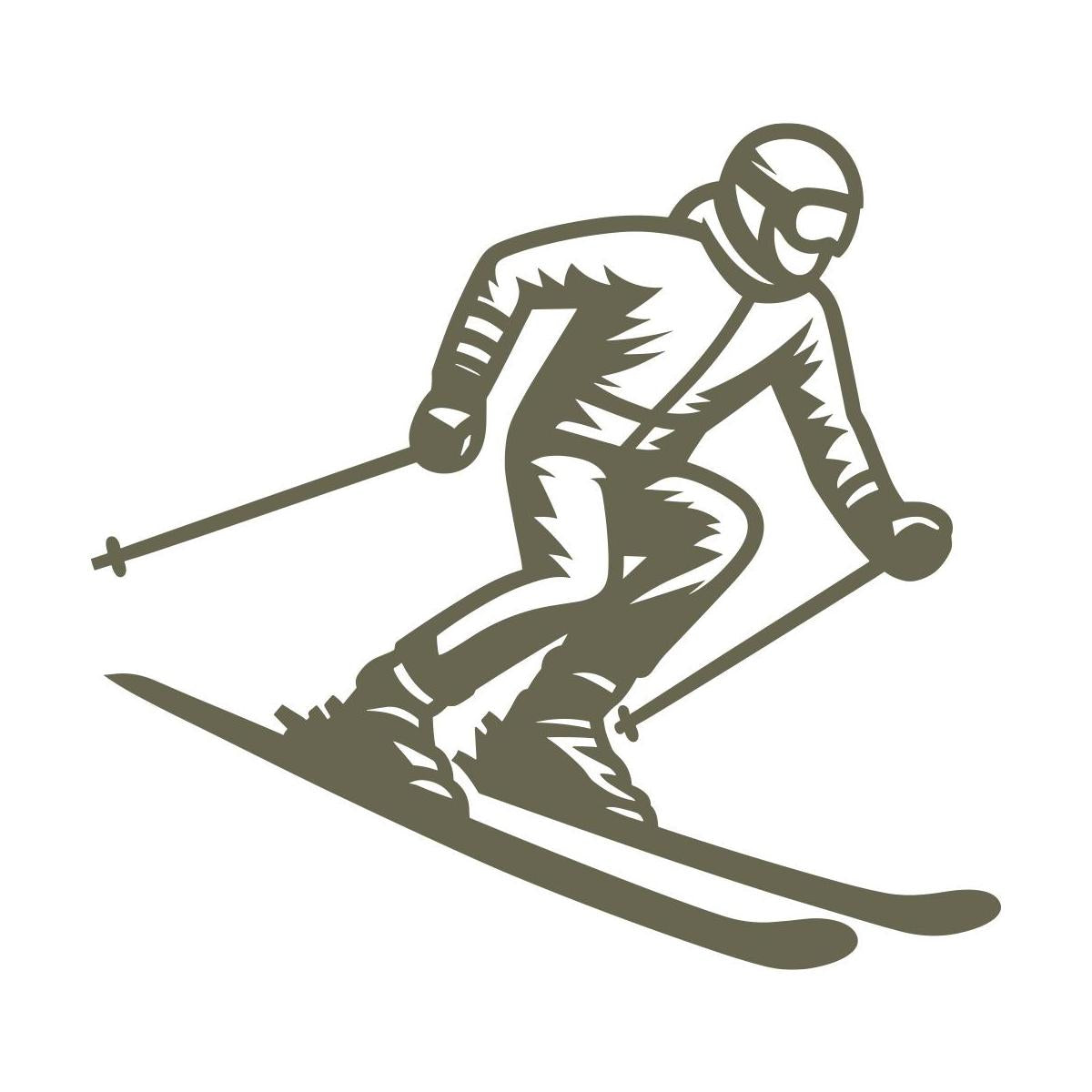Skier Delrin Leather Stamp - All Good Leather Co.