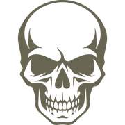 Skull Delrin Leather Stamp - All Good Leather Co.