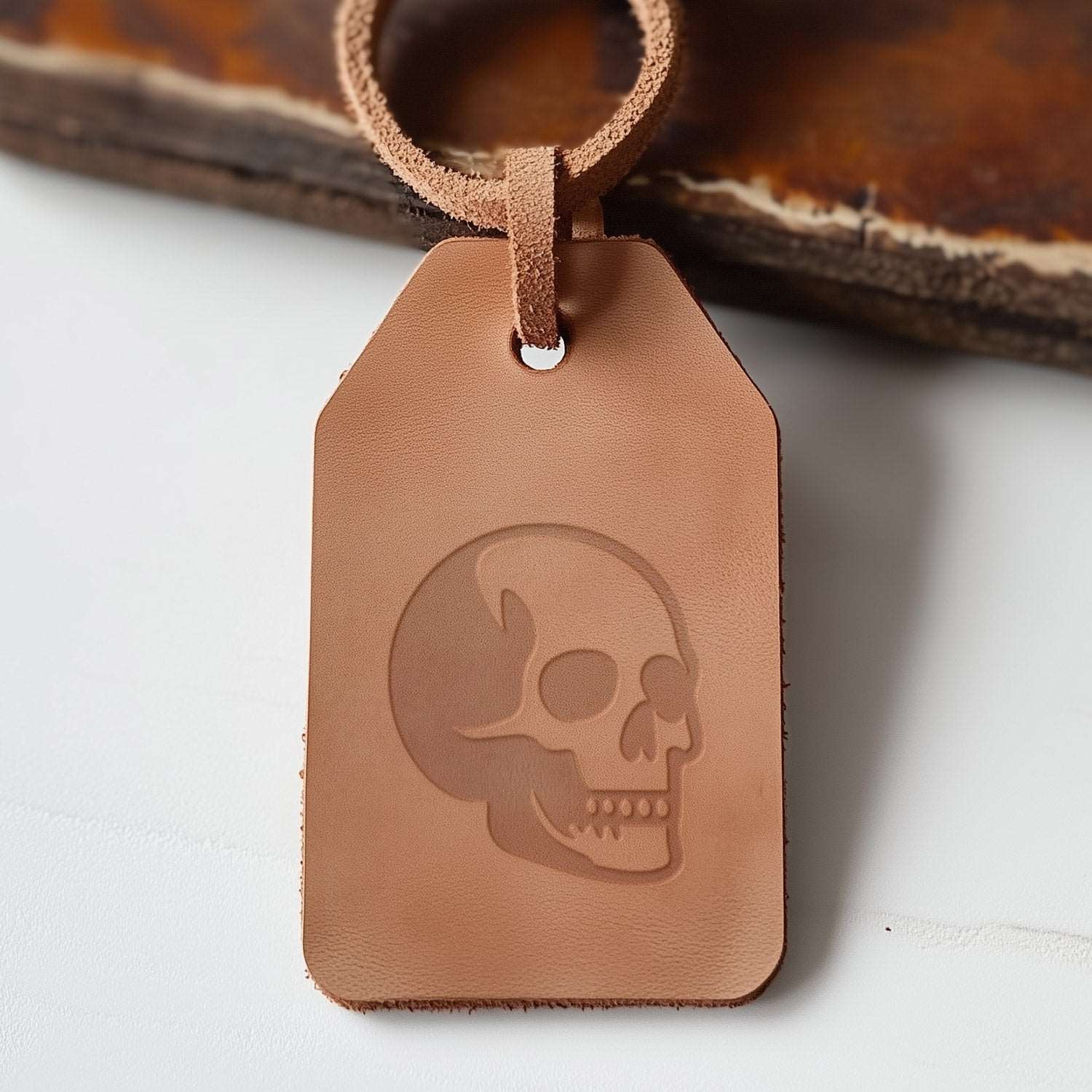 Skull Delrin Leather Stamp - All Good Leather Co.