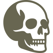 Skull Delrin Leather Stamp - All Good Leather Co.