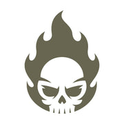 Skull Fire Leather Stamp - All Good Leather Co.