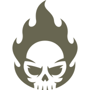 Skull Fire Leather Stamp - All Good Leather Co.