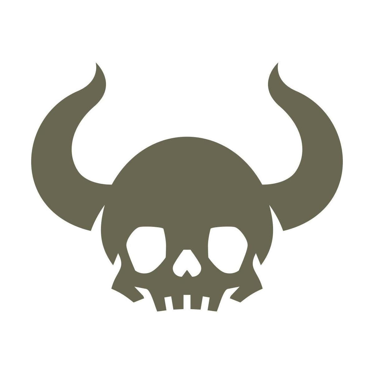 Skull with Horns Delrin Leather Stamp - All Good Leather Co.
