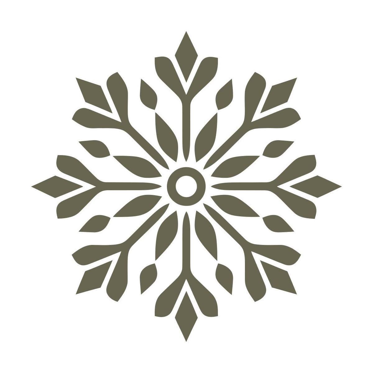 Snowflake Delrin Leather Stamp - All Good Leather Co.