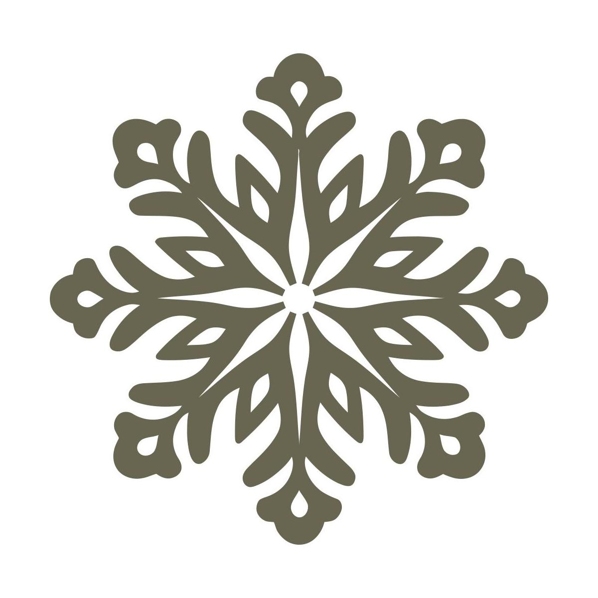 Snowflake Delrin Leather Stamp - All Good Leather Co.