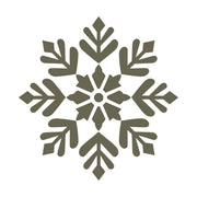 Snowflake Delrin Leather Stamp - All Good Leather Co.