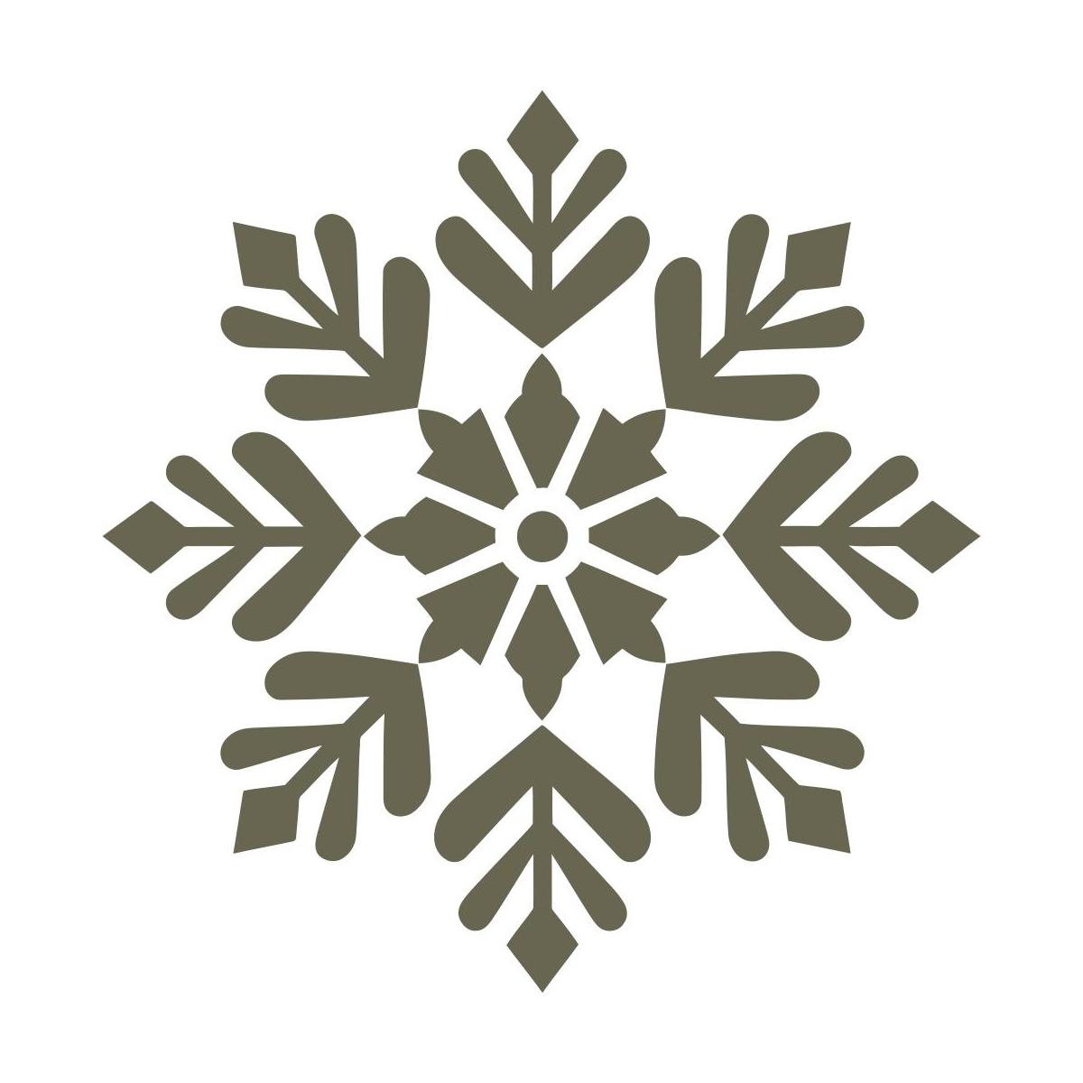 Snowflake Delrin Leather Stamp - All Good Leather Co.