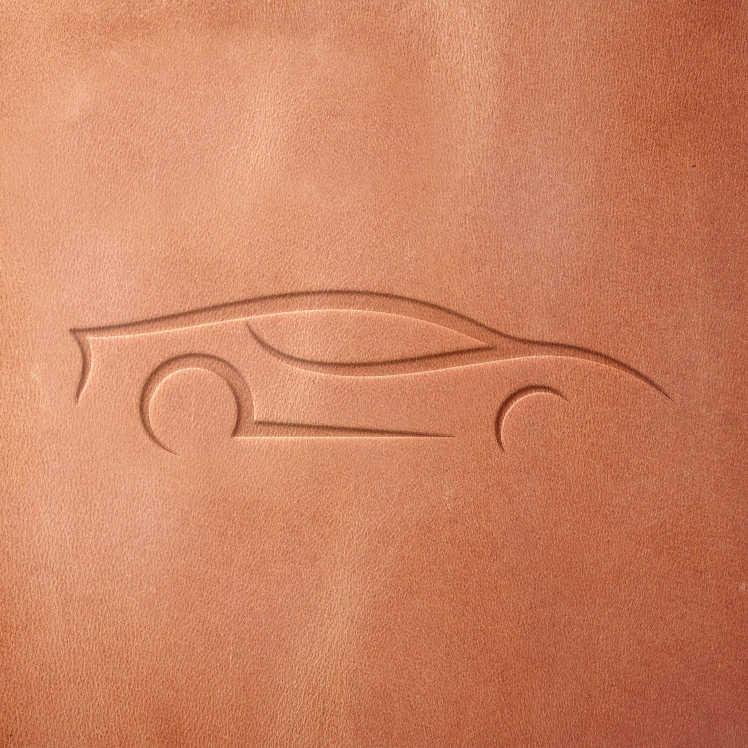 Sports Car Delrin Leather Stamp - All Good Leather Co.