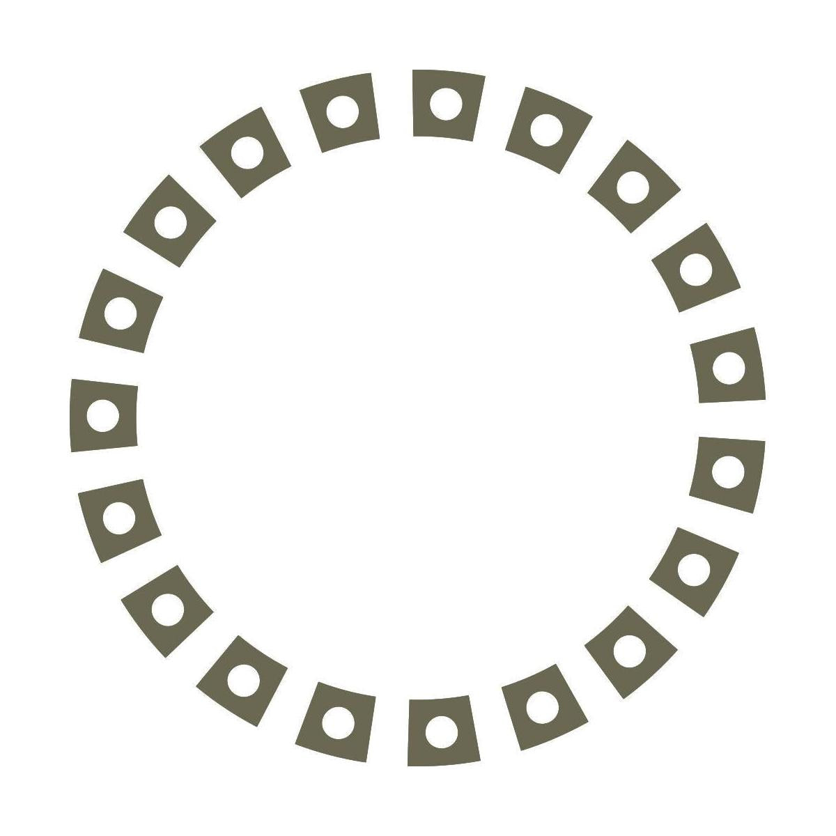 Squares in Circle Delrin Leather Stamp - All Good Leather Co.