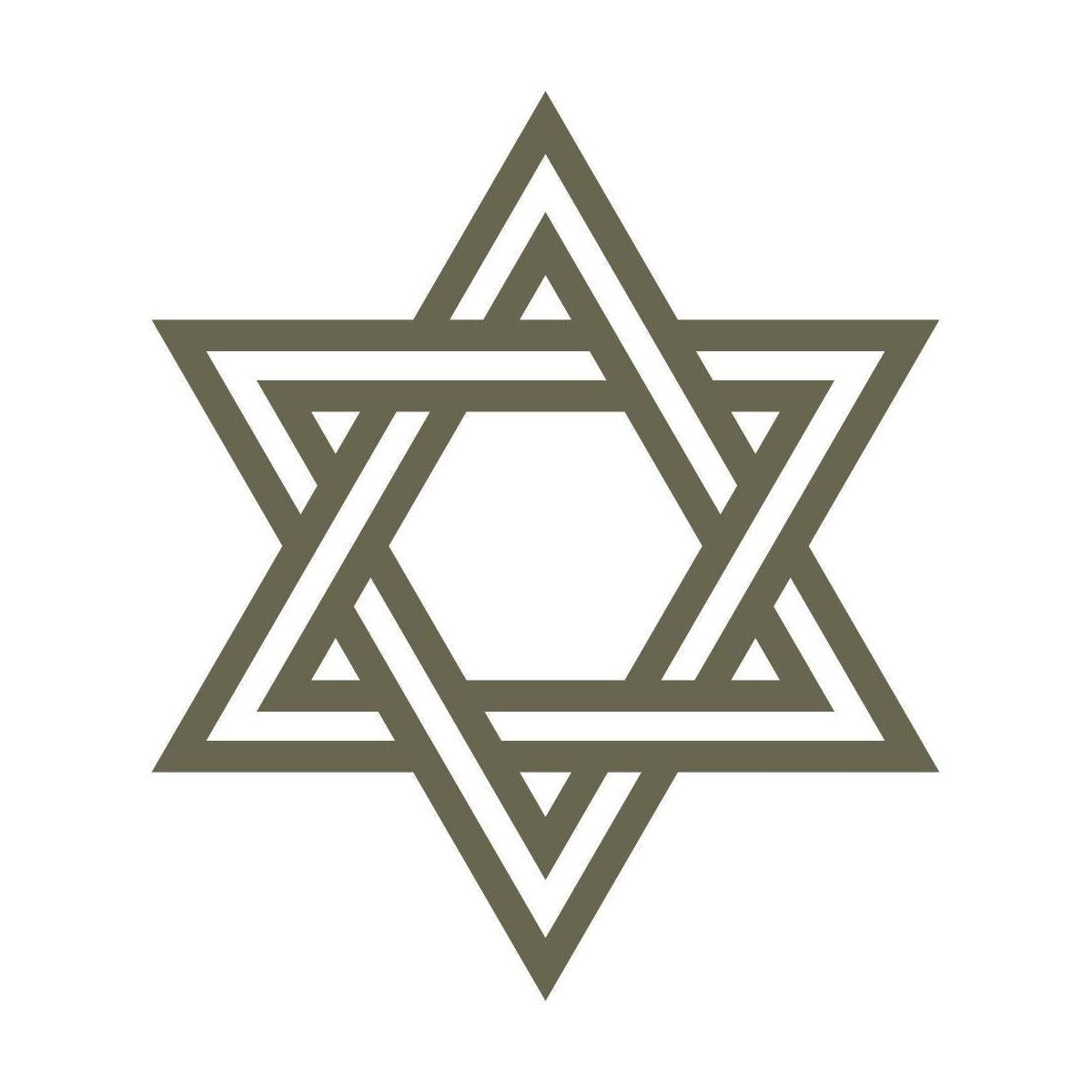 Star of David Delrin Leather Stamp - All Good Leather Co.