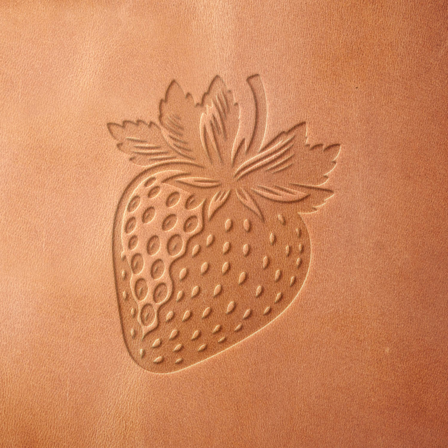 Strawberry Delrin Leather Stamp - All Good Leather Co.