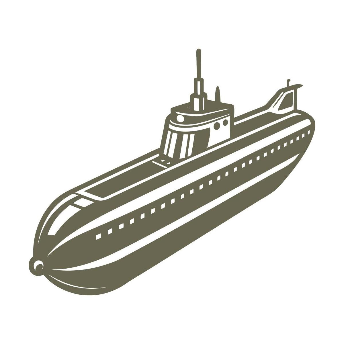 Submarine Delrin Leather Stamp