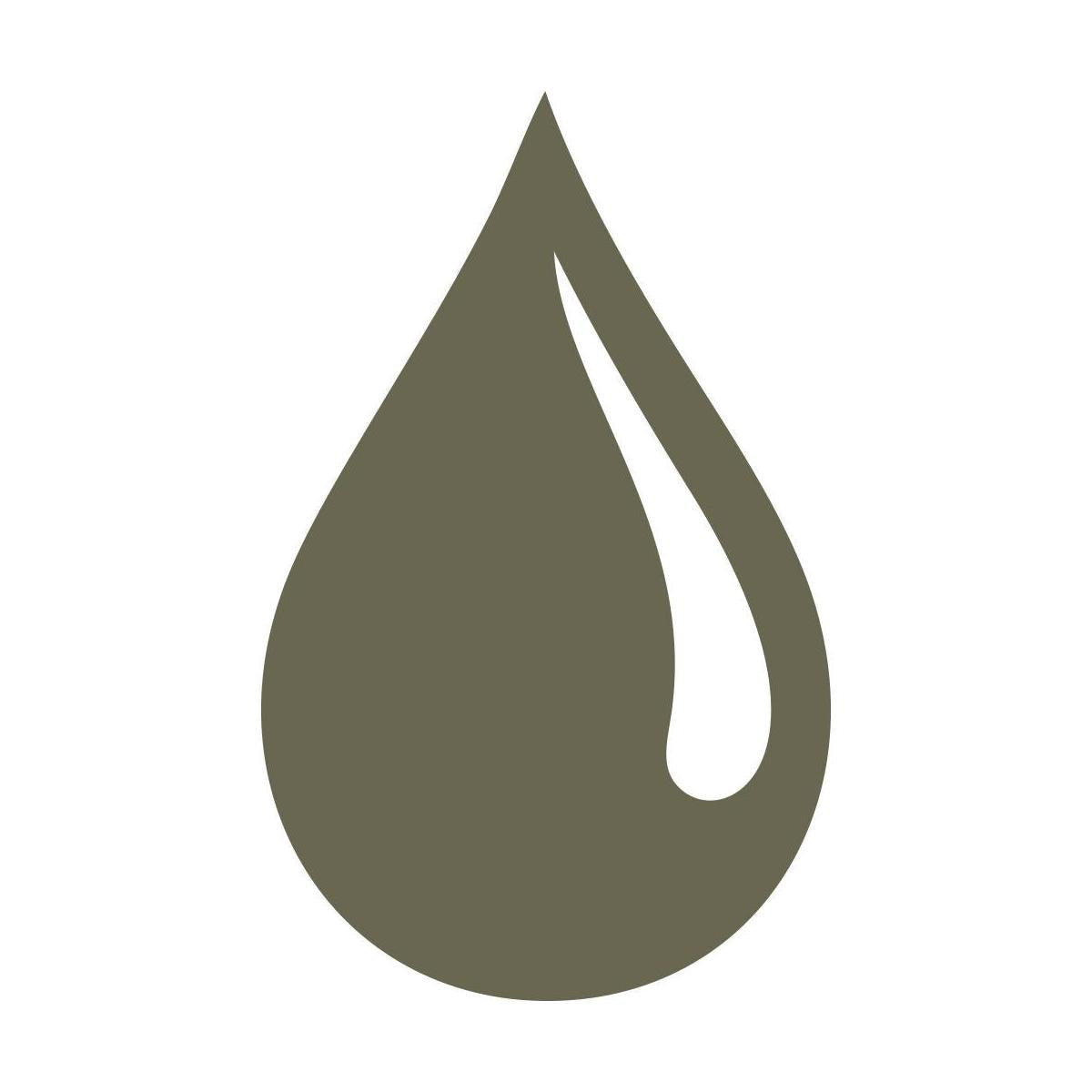 Delrin leather stamp with a simple water drop design, perfect for water-themed leatherworking projects.
