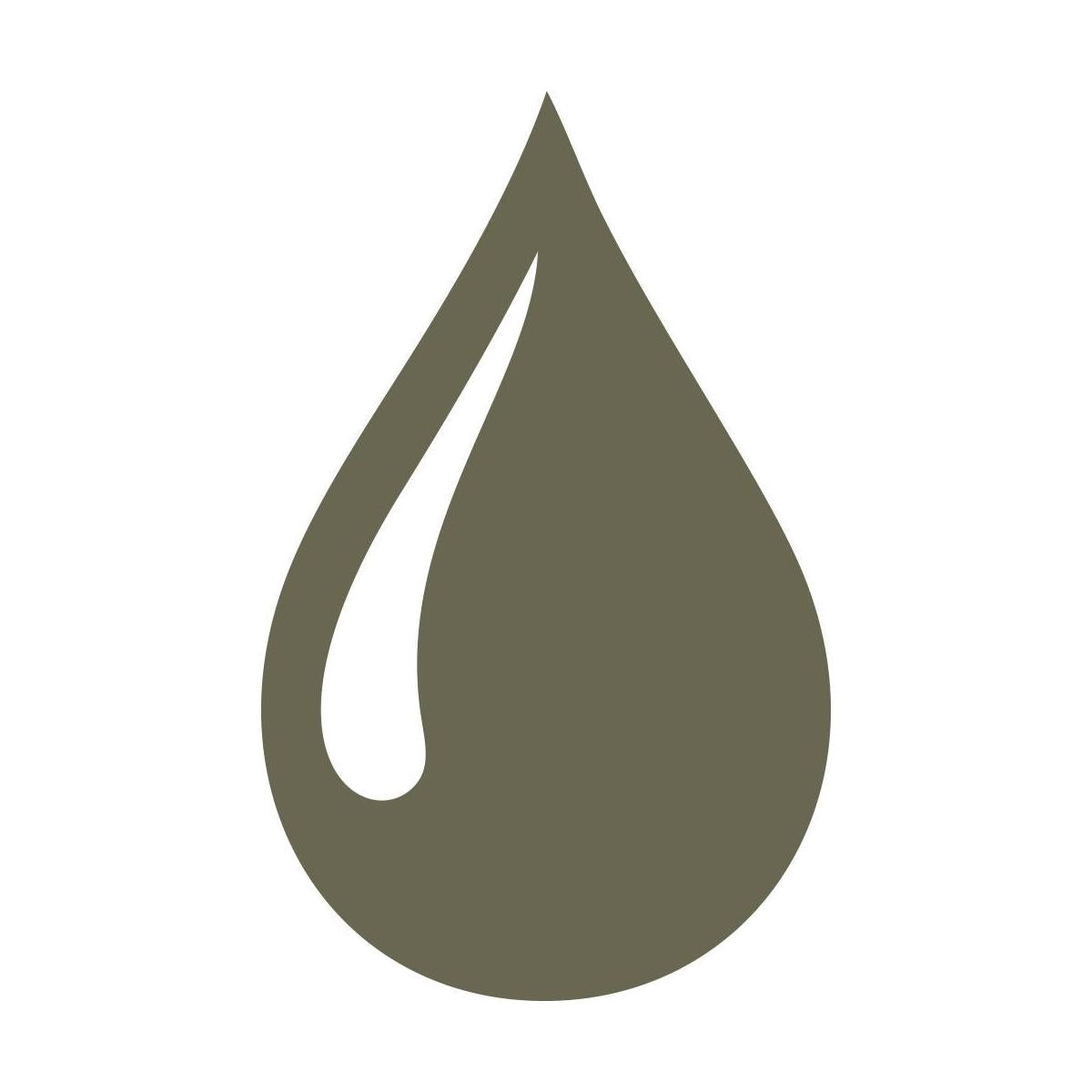 Delrin leather stamp with a simple water drop design, perfect for water-themed leatherworking projects.