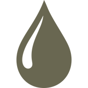 Delrin leather stamp with a simple water drop design, perfect for water-themed leatherworking projects.