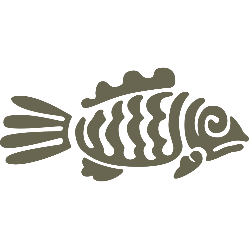 Aztec Fish Delrin Leather Stamp