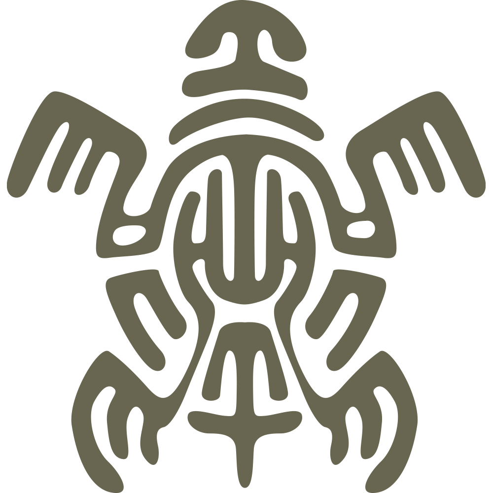 Aztec Turtle Delrin Leather Stamp