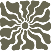 A simple illustration of a hand pointing directly to the right, characterized by a solid color and minimalist design with no detailed features or outlines, resembling the style of the Trippy Bloom Delrin Leather Stamp. The background is transparent.