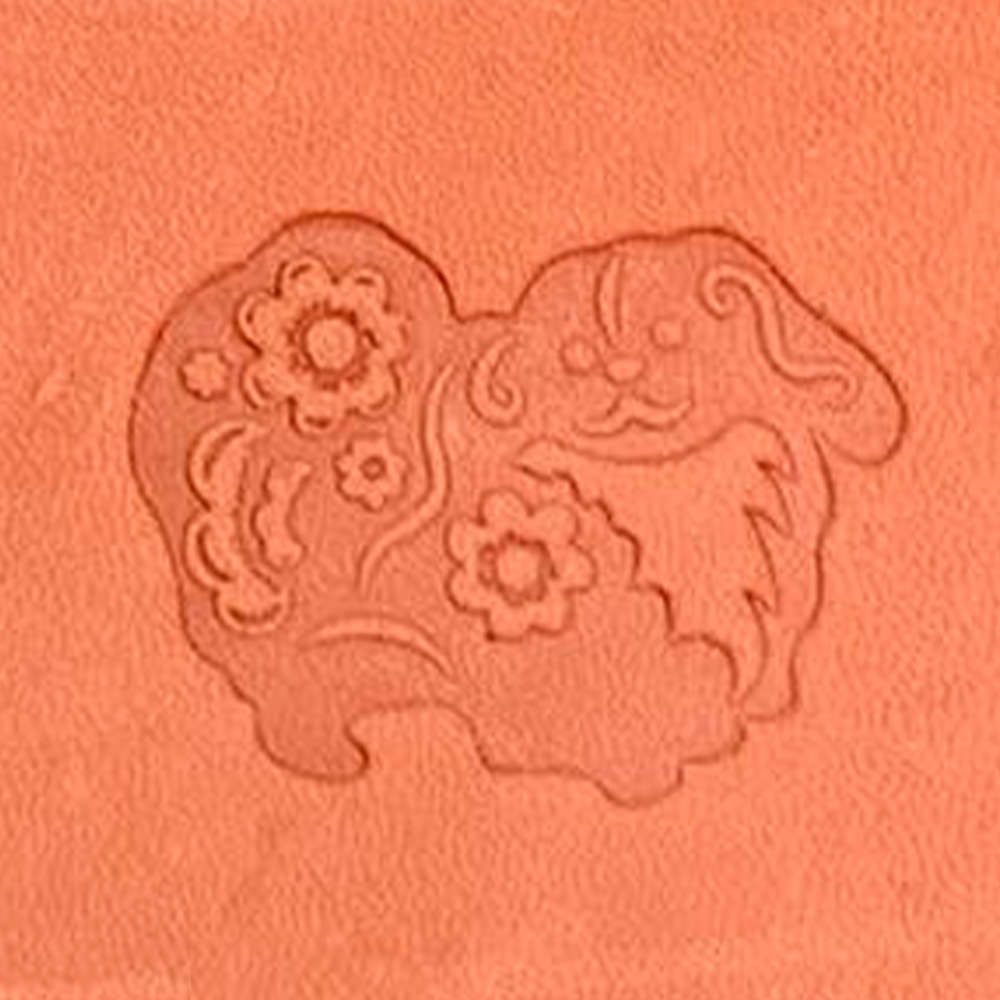 Chinese Zodiac Dog Delrin Leather Stamp