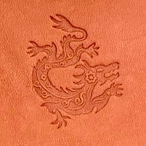 Chinese Zodiac Dragon Delrin Leather Stamp