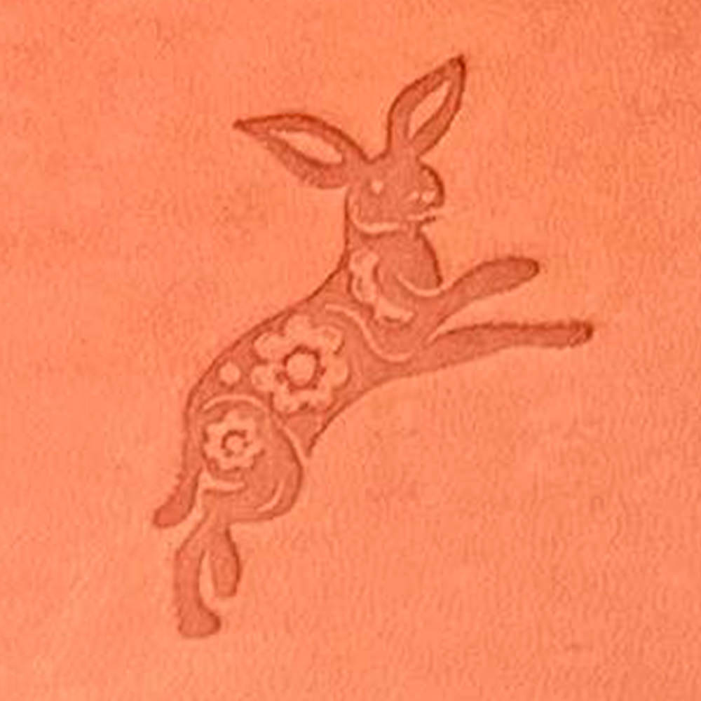 Chinese Zodiac Rabbit Delrin Leather Stamp