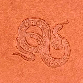 Chinese Zodiac Snake Delrin Leather Stamp