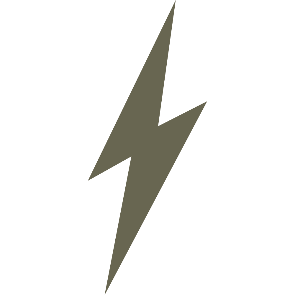 Lightning Bolt Delrin Leather Stamp