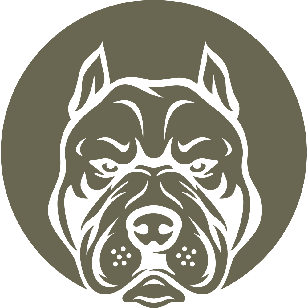 Pitbull Dog Stamp