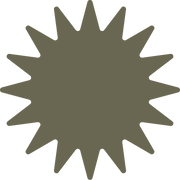 A solid dark olive green rectangle with no visible patterns or text, resembling the Sunburst Delrin Leather Stamp.