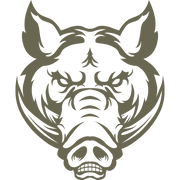 Detailed wild boar head leather stamp made from Delrin, ideal for adding fierce and rugged designs to leather projects for hunters and outdoor enthusiasts.