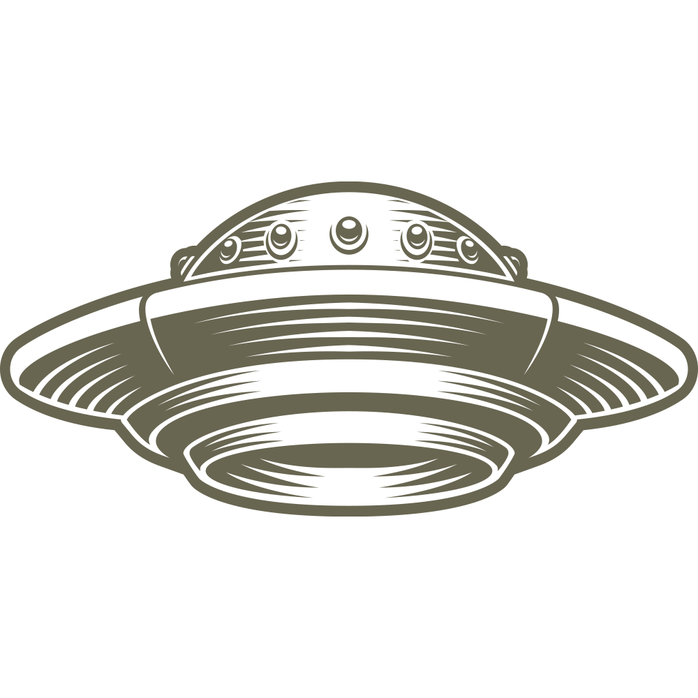 The image represents a solid, uniformly colored rectangular fill in a dark greenish-gray hue. It is devoid of patterns, shapes, or text and consistently maintains the same color throughout, similar to the appearance of the UFO Delrin Leather Stamp.